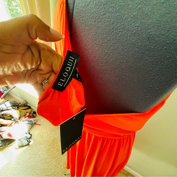 Eloquii One Sleeve Midi Dress NWT Size 14 - Picture 4 of 5